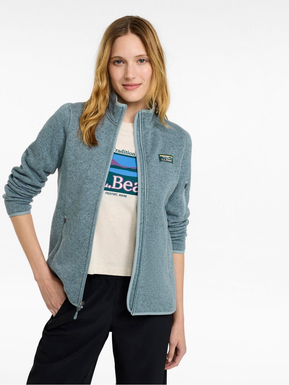 L.L.Bean Women’s Sweater Fleece Full-Zip Jacket